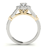 Engagement Rings Halo Round - TN50880-E